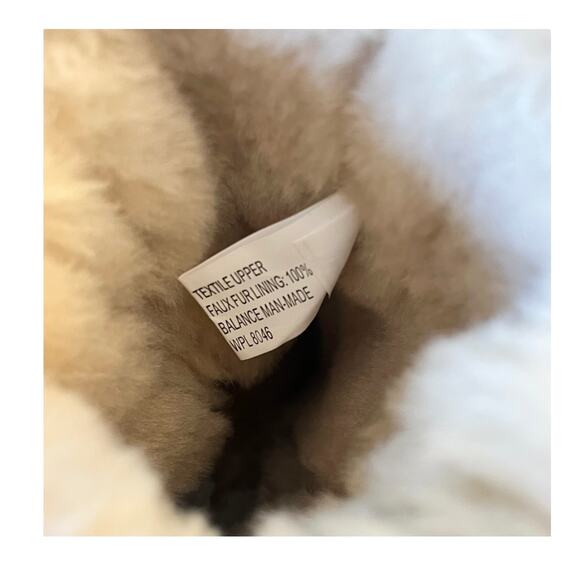 NEW INC Witty Faux Suede Fur BOOTS Little Girls 12 SHOES Chestnut Brown Cream - Picture 8 of 10